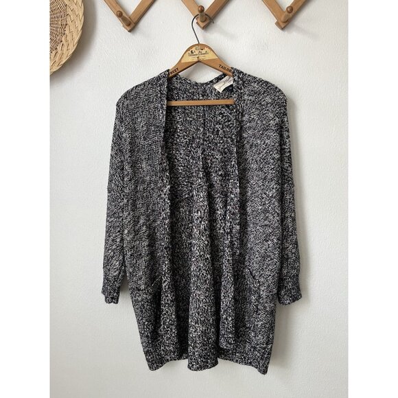 Universal Thread blue cream‎ rust open front shawl sweater XS office wear - Picture 2 of 7